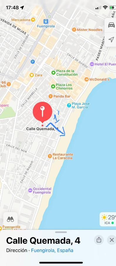 Beach And City Apartment A 50M De La Playa フエンヒロラ エクステリア 写真